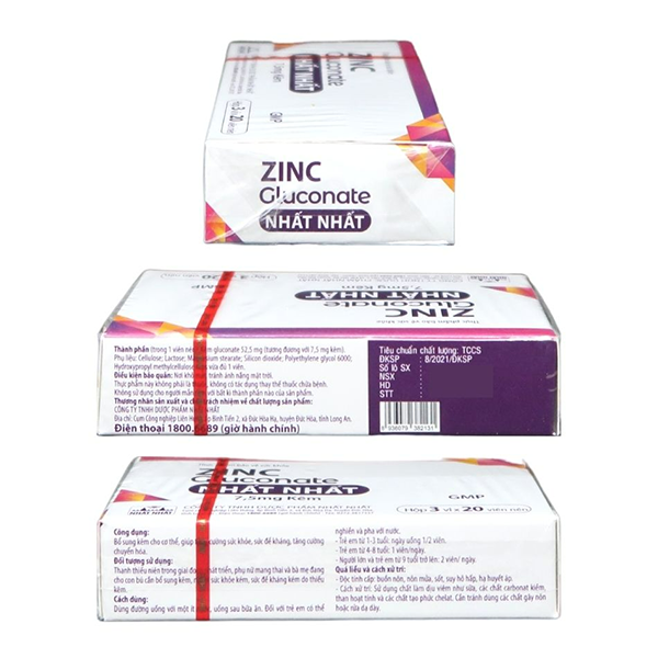 Smart Pharma - ZINC GLUCONATE NHAT NHAT 1