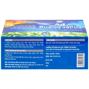 Smart Pharma - Thuốc Nhiệt Miệng PV điều trị viêm loét miệng, lưỡi (5 vỉ x 10 viên) 1 Smart Pharma - IMG 5714 7b9d1f34e7