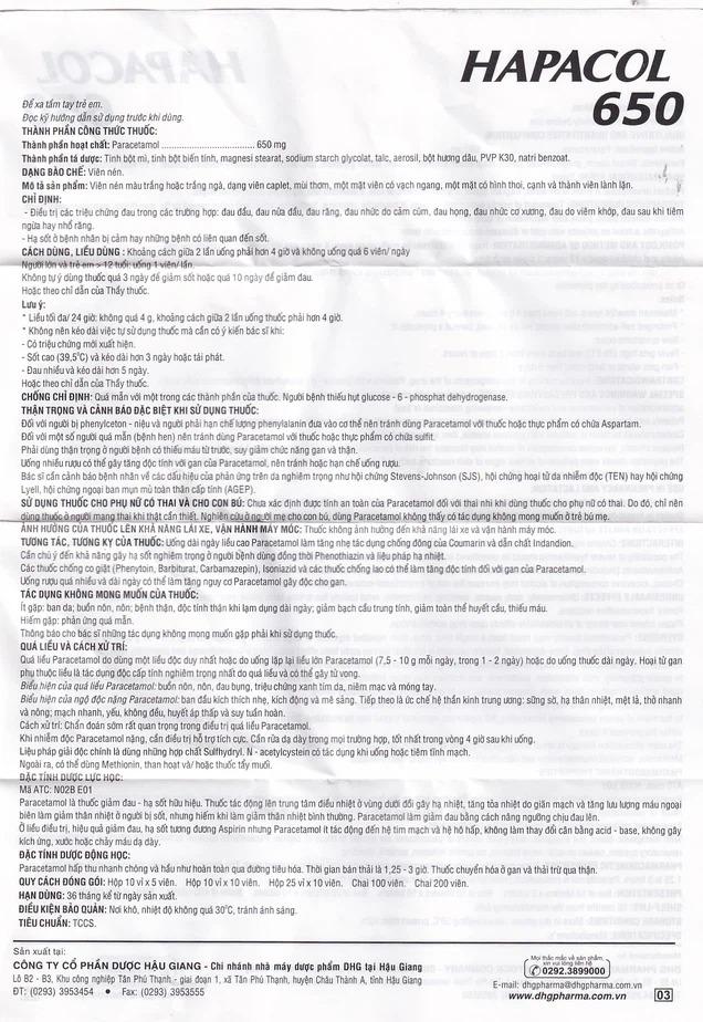 00027648_hapacol_650_dhg_100v_16 Smart Pharma - 00027648 hapacol 650 dhg 100v 16