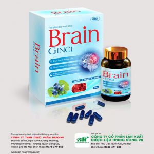 Brain Ginci - Hỗ trợ tăng cường lưu thông máu, hoạt huyết dưỡng não