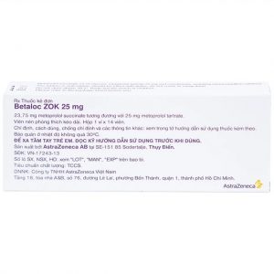 Smart Pharma - Thuốc Betaloc Zok 25mg AstraZeneca điều trị tăng huyết áp (14 viên) 1 Smart Pharma - IMG 0956 a65d6a0f9a