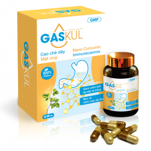 Gaskul - Hỗ trợ giảm triệu chứng do viêm loét dạ dày, tá tràng (Lọ 60 viên)