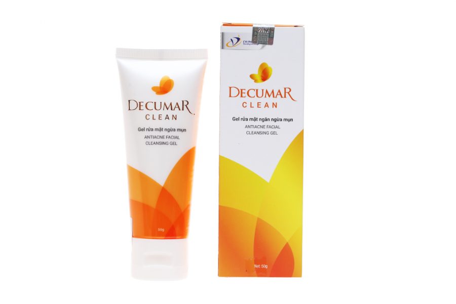 Decumar Clean - Sữa rửa mặt ngừa mụn tuýp 50g