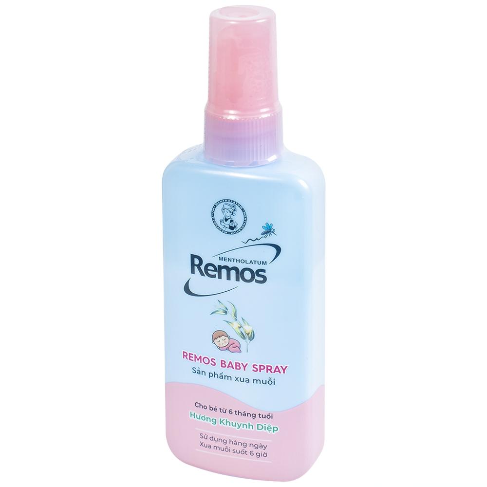 remos-baby-1 Xịt xua muỗi Remos hương Khuynh diệp xua muỗi suốt 6 giờ