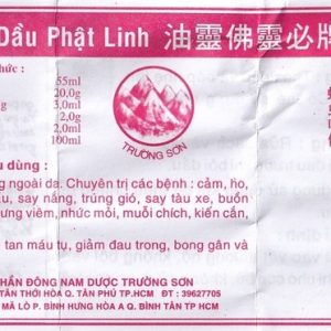 Smart Pharma - Dầu Phật Linh Trường Sơn điều trị cảm, ho, sổ mũi, nhức đầu, say nắng (1.5ml) 1 Smart Pharma - van ung dau phat linh 415f1e3305