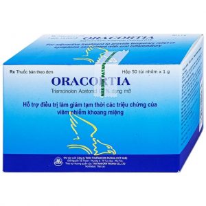 Thuốc Oracortia Thai Nakorn Patana giảm tạm thời triệu chứng viêm nhiễm khoang miệng