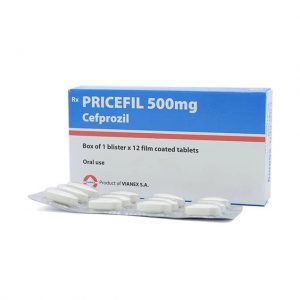 Thuốc Pricefil 500mg Vianex điều trị nhiễm khuẩn đường hô hấp