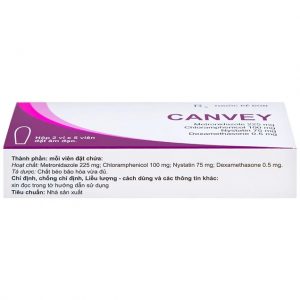 Smart Pharma - Viên đặt âm đạo Canvey Farmaprim điều trị nhiễm khuẩn âm đạo 1 Smart Pharma - 00010956 canvey 2x5 dat 6871 63a