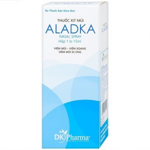 Smart Pharma - Thuốc xịt mũi Aladka điều trị viêm mũi, viêm xoang, viêm mũi dị ứng 1 Thuốc xịt mũi Aladka điều trị viêm mũi, viêm xoang, viêm mũi dị ứng (15ml)