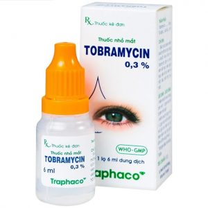 Thuốc nhỏ mắt Tobramycin 0,3% Traphaco điều trị nhiễm khuẩn mắt