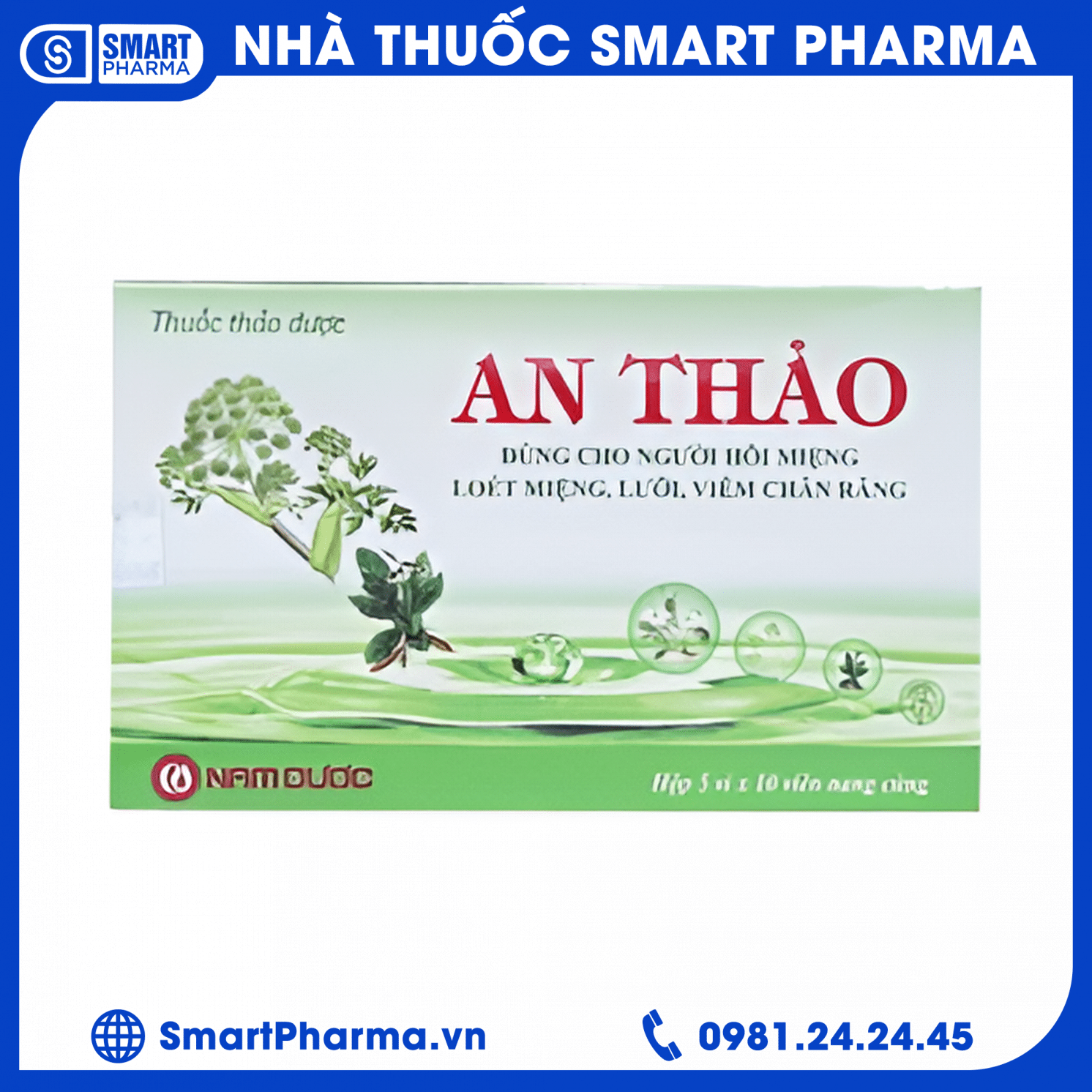 Thuốc An Thảo Nam Dược trị hôi miệng, loét miệng Thuốc An Thảo Nam Dược trị hôi miệng, loét miệng