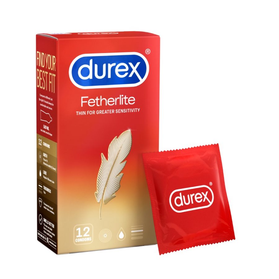 Bao cao su Durex lông gà Fetherlite 12 cái