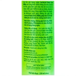 Smart Pharma - Sữa tắm gội Body And Hair Wash Lactacyd Baby Extra Milky 250ml 3 Smart Pharma - Body And Hair Wash1