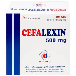 Smart Pharma - Thuốc Cefalexin 500mg Domesco điều trị nhiễm khuẩn 1 Smart Pharma - Cephalexin 500mg Domesco1