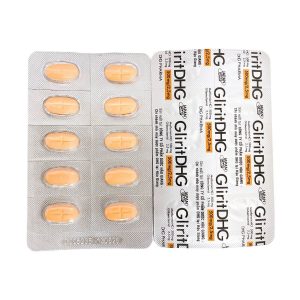 Smart Pharma - Thuốc GliritDHG 500mg/2,5mg điều trị đái tháo đường tuýp 2 (3 vỉ x 10 viên) 2 Smart Pharma - Glirit 500 2.5 1 1