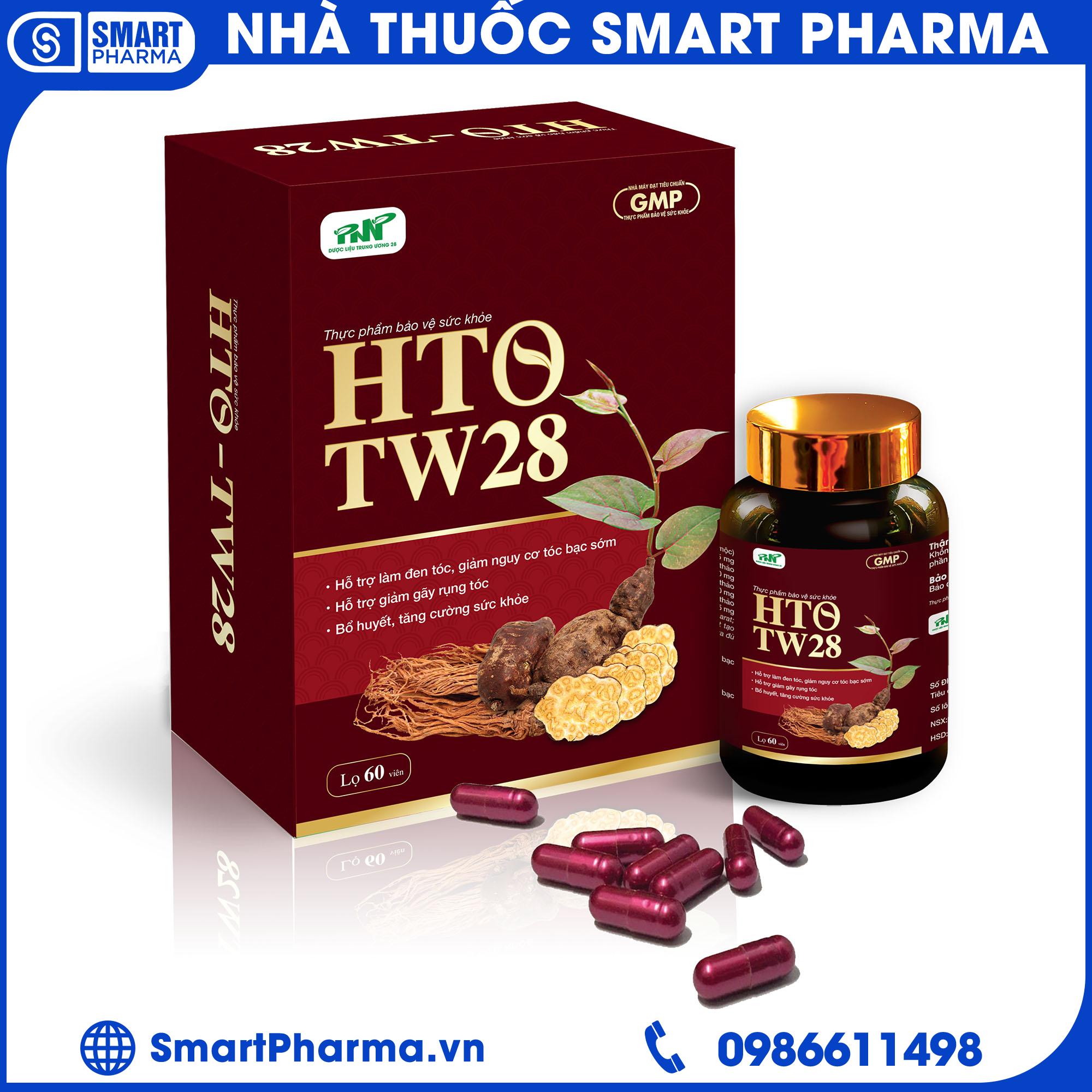 Print HTO TW28, hỗ trợ giảm nguy cơ tóc bạc sớm, giảm gãy rụng tóc