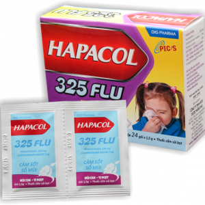 Cốm Hapacol 325 Flu Hộp 24 Gói - Dược Hậu Giang