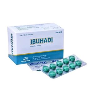 Thuốc giảm đau, kháng viêm Ibuhadi 400mg Hadiphar