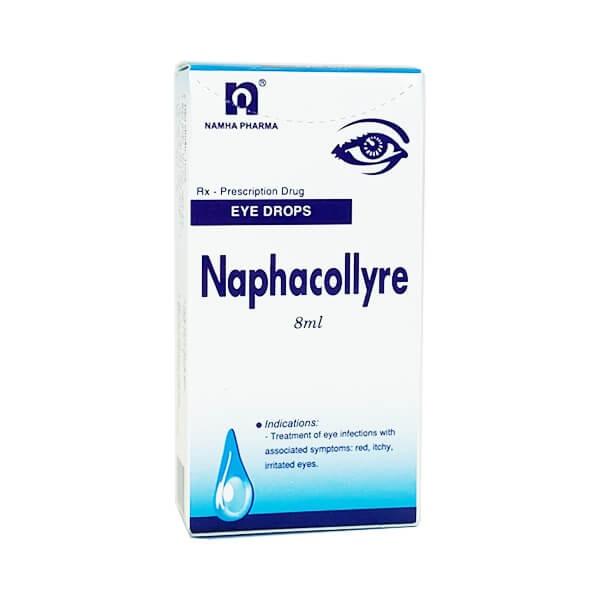 Naphacollyre 8ml Nam Hà. Thuốc nhỏ mắt Naphacollyre Nam Hà điều trị nhiễm khuẩn mắt