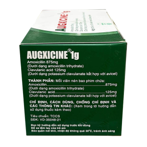 Smart Pharma - Thuốc Augxicine 1g Vidipha điều trị nhiễm khuẩn (10 vỉ x 10 viên) 5 Smart Pharma - Nha thuoc Smart Pharma 11