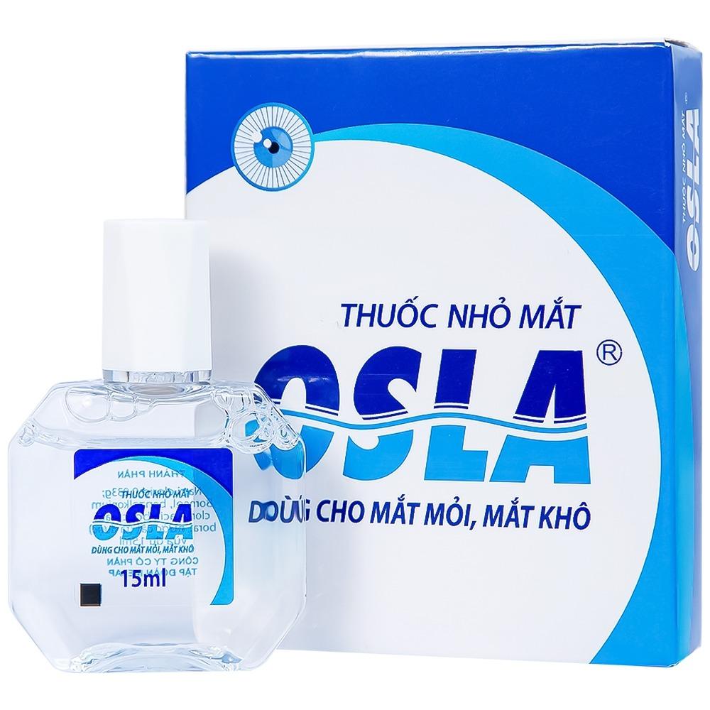 Osla 15ml Thuốc nhỏ mắt Osla Merap Group dùng cho mắt mỏi, mắt khô, ngứa mắt, khô rát mắt