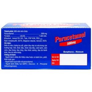 Smart Pharma - Thuốc Paracetamol 500mg Quapharco giảm đau nửa đầu, cảm lạnh, cảm cúm 3 Smart Pharma - Paracetamol QB2