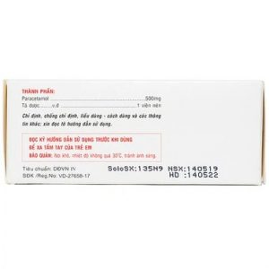 Smart Pharma - Thuốc Paracetamol 500mg Armephaco giảm đau, hạ sốt 2 Smart Pharma - Paracetamol2