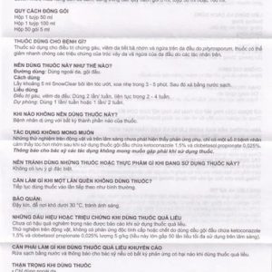 Smart Pharma - Hỗn dịch Snowclear Merap điều trị gàu, ngứa da đầu, diệt nấm 2 Smart Pharma - Snowclear1