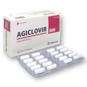 Thuốc Agiclovir 800 Agimexpharm điều trị nhiễm Herpes zoster, thuỷ đậu