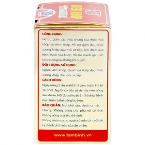 Smart Pharma - Viên khớp Tâm Bình hỗ trợ giảm các triệu chứng của thoái hóa khớp, viêm khớp 3 Smart Pharma - Vien khop Tam Binh 4