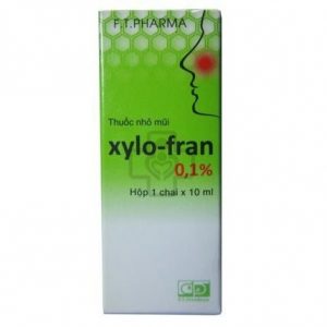 Thuốc Xylo-fran 0.1% điều trị các triệu chứng ngạt mũi do viêm mũi, cảm lạnh