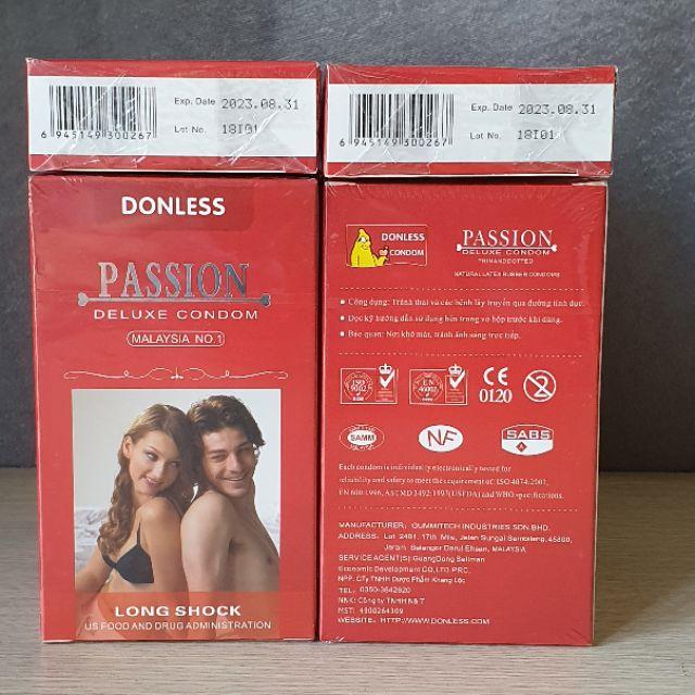 bcs-passion Bao cao su PASSION 52mm hộp 10 cái - Malaysia