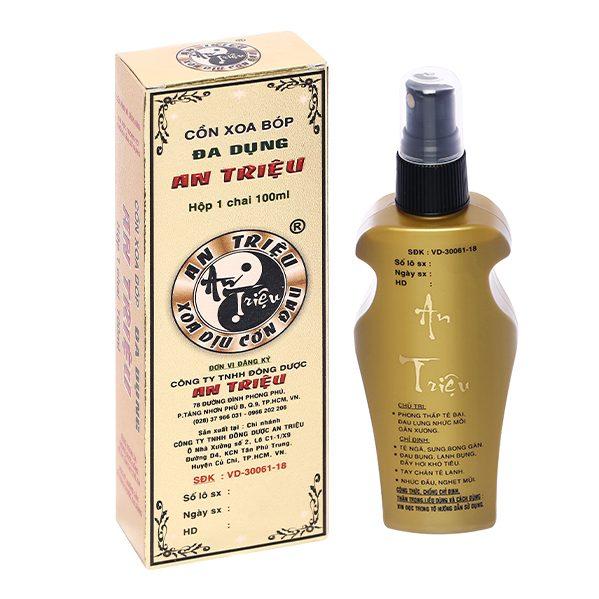 con-xoa-bop-an-trieu-100ml Cồn Xoa Bóp An Triệu 100ml hỗ trợ trị phong thấp, đau lưng
