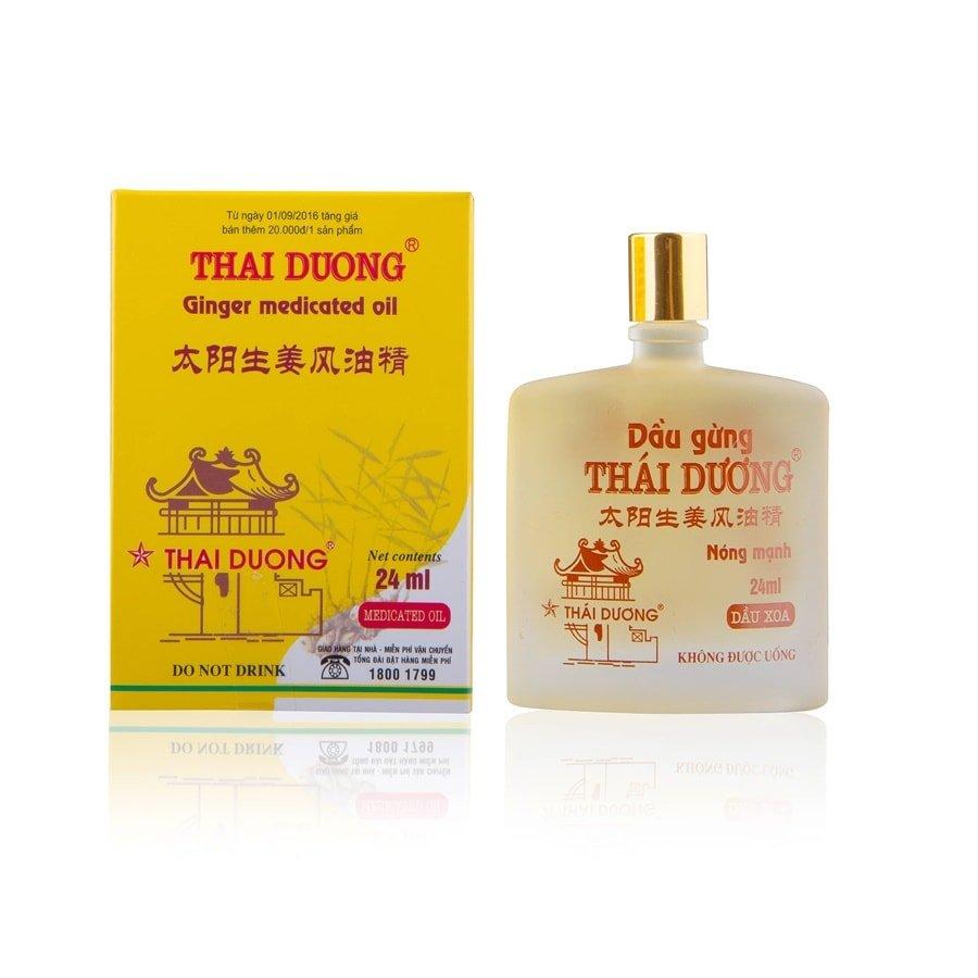 dau-gung-thai-duong-24ml Dầu gừng Thái Dương chai dầu xoa 24ml