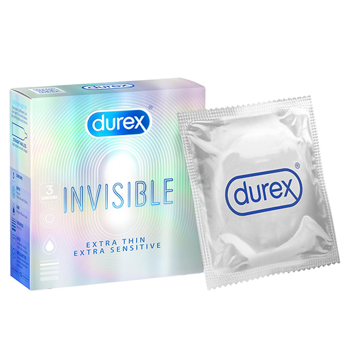 durex-INVISIBLE Bao cao su Durex Invisible Extra Thin Extra Sensitive
