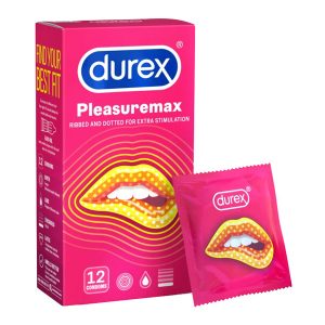 Bao cao su Durex Pleasuremax 12 cái có chấm nổi 56mm