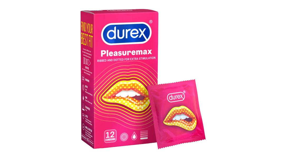 durex-pleasuremax-12-cai Bao cao su Durex Pleasuremax 12 cái có chấm nổi 56mm
