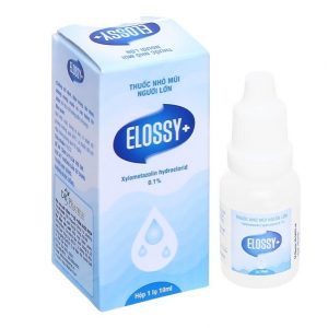 Thuốc nhỏ mũi Elossy+ 0.1% trị viêm xoang, viêm mũi lọ 10ml