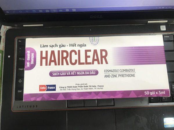 hair-clear Dầu gội Hair clear hộp 50 gói giúp sạch gàu sạch nấm