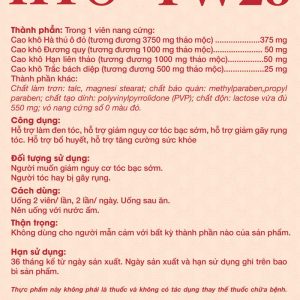 Smart Pharma - HTO TW28, hỗ trợ giảm nguy cơ tóc bạc sớm, giảm gãy rụng tóc 2 Smart Pharma - hto tw28 hdsd