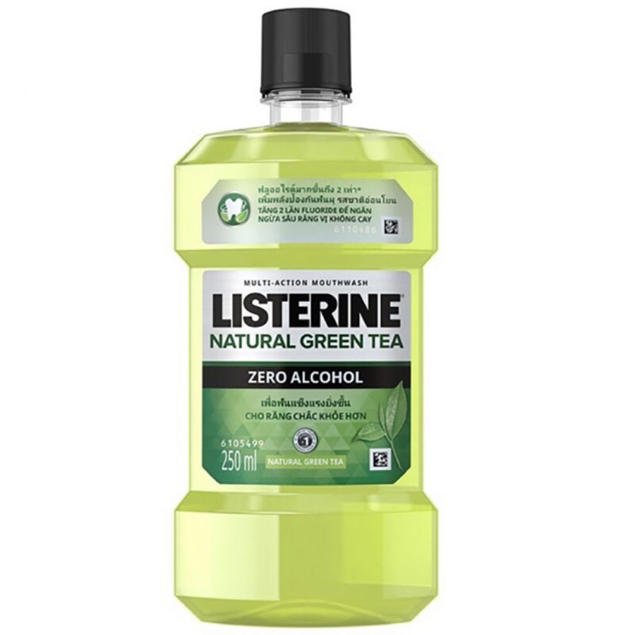 Listerine trà xanh 250ml bảo vệ răng miệng suốt 24 giờ