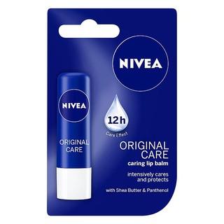 nivea-khong-mau Son dưỡng ẩm Nivea không màu Original Care 4.8g