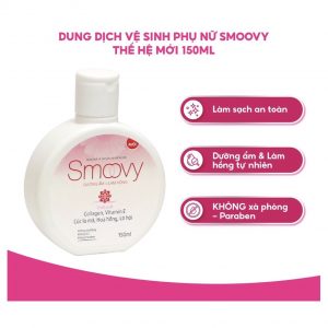 Dung dịch vệ sinh phụ nữ Smoovy hồng Meracine 150ml