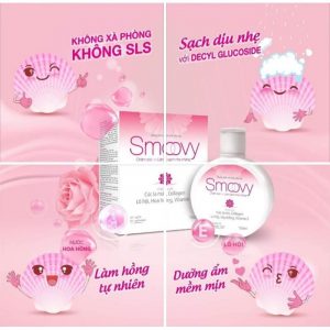 Smart Pharma - Dung dịch vệ sinh phụ nữ Smoovy hồng Meracine 150ml 1 Smart Pharma - smoovy hong