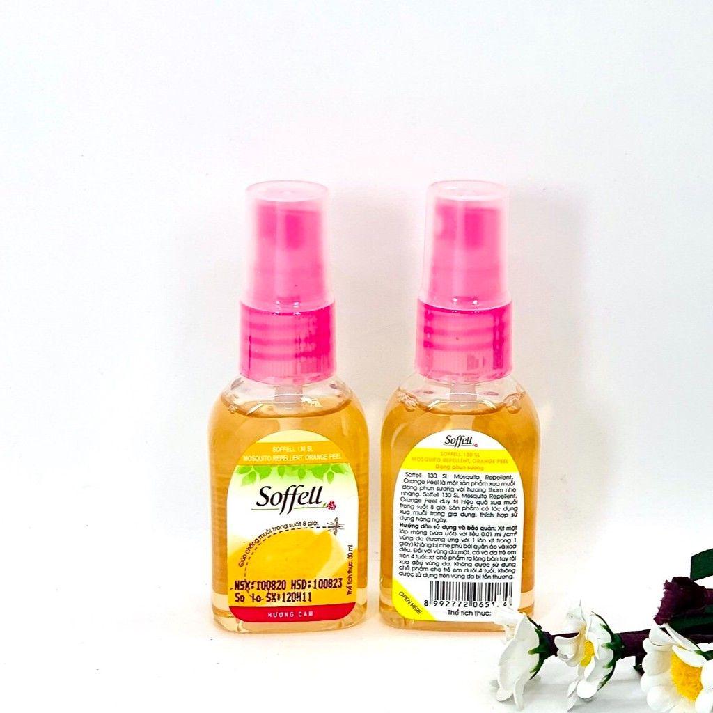 soffell-huong-cam-30ml Xịt xua muỗi Soffell hương cam 30ml - Indonesia