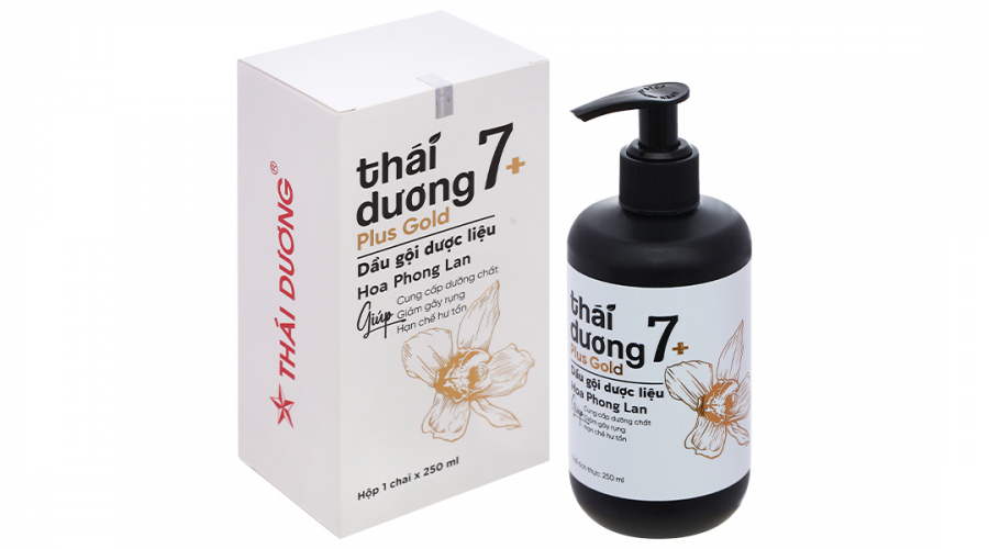 Dầu gội dược liệu Thái Dương 7 Plus Gold 250ml