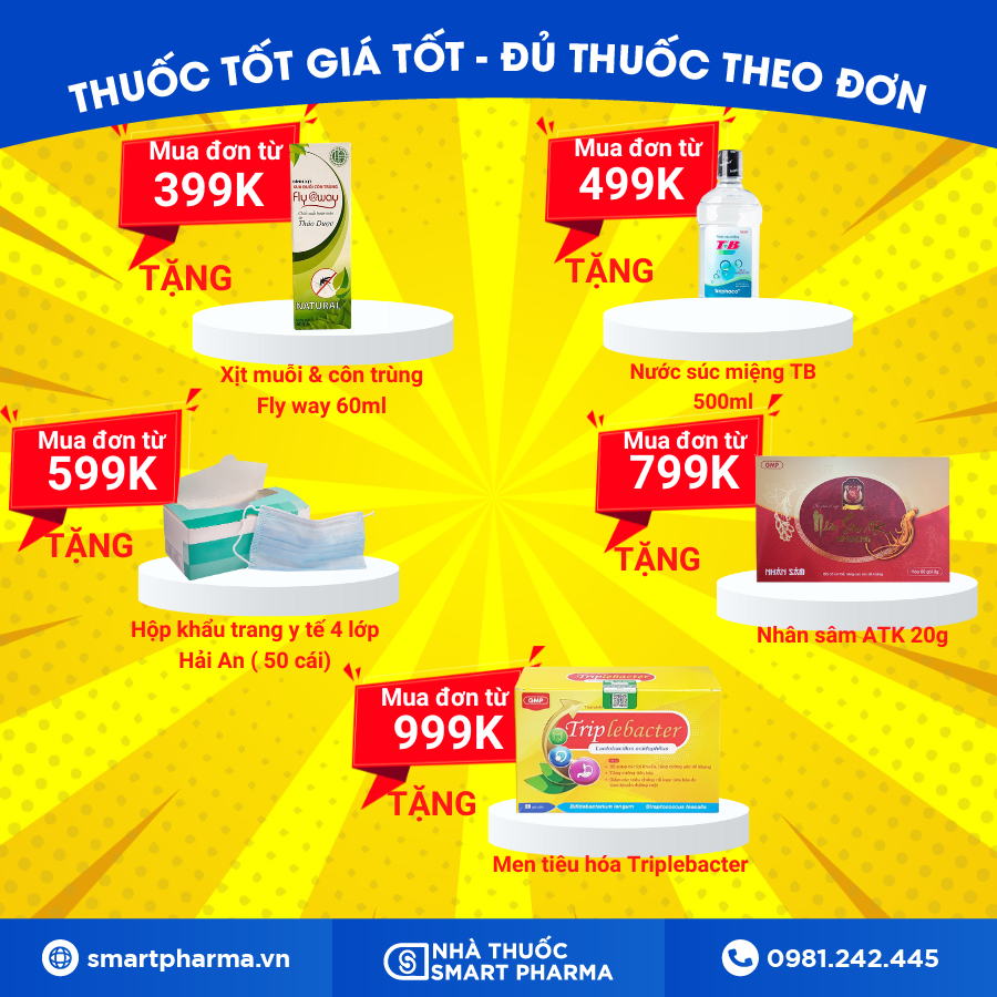 Smart Pharma - Khuyến Mãi Hot Từng Mặt Hàng 2 Smart Pharma - thong bao nghi tet 15