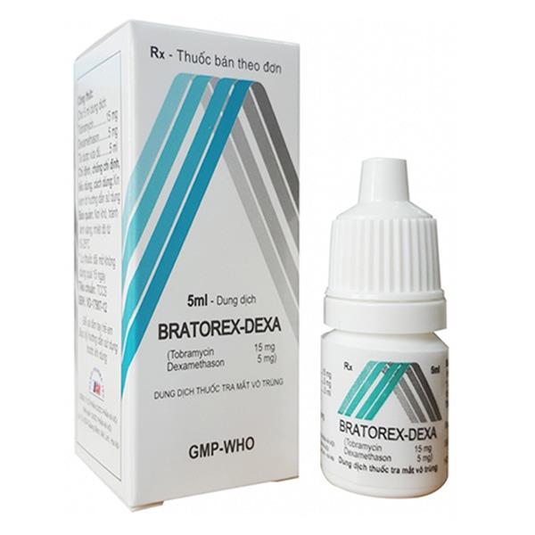 thuoc_bratorex_dexa Thuốc nhỏ mắt Bratorex-Dexa HaNoipharma điều trị viêm giác mạc (5ml)