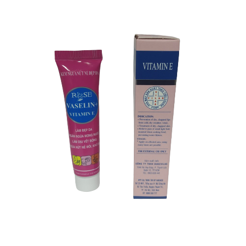 vaseline-rose-tube Kem nẻ Vaseline Rose tube 10g - Dược Vilas