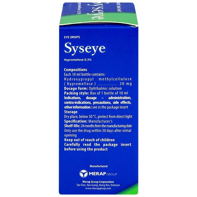 00018322_syseye_merap_10ml_thuoc (2) Thuốc nhỏ mắt Syseye Merap điều trị và làm giảm cảm giác khó chịu do khô mắt (10ml)